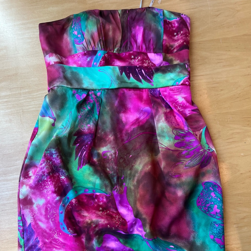 Floral mini dress, gently used
